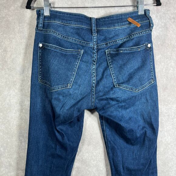 Anthropologie‎ Pilcro Skinny Jeans Womens Size 26 Blue Dark Wash Denim Mid Rise - Picture 5 of 13